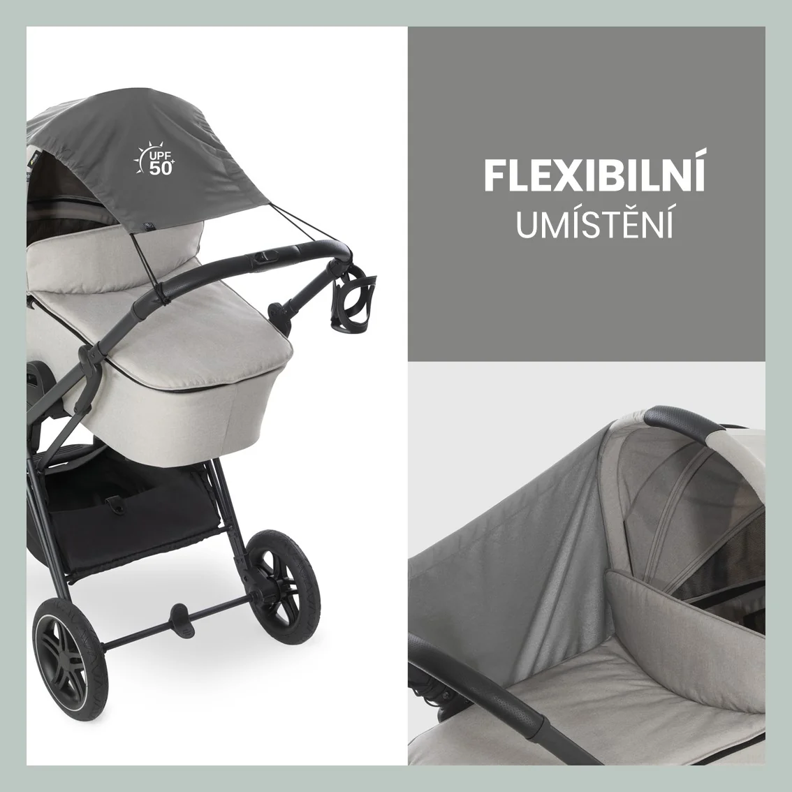 Hauck Sluneční clona na kočárek UV 50+ Sunshade