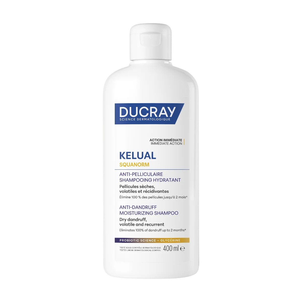 Ducray Kelual Squanorm Šampon hydratační na suché lupy 400 ml