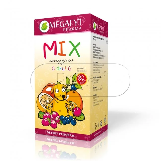 Megafyt MIX 5 druhů ovocných dětských čajů n.s.20x2g