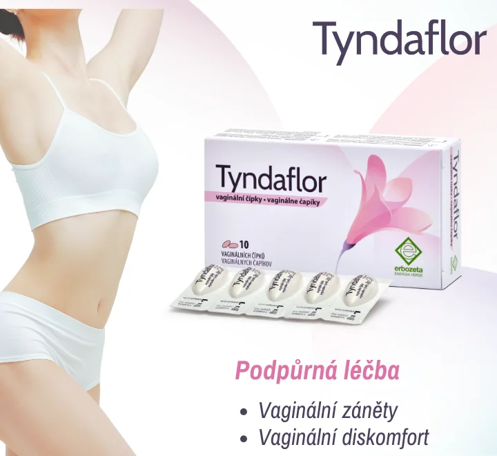 Tyndaflor. Podpůrná léčba. Vaginální záněty. Vaginální dikomfort Tyndaflor. Podpůrná léčba. Vaginální záněty. Vaginální dikomfort