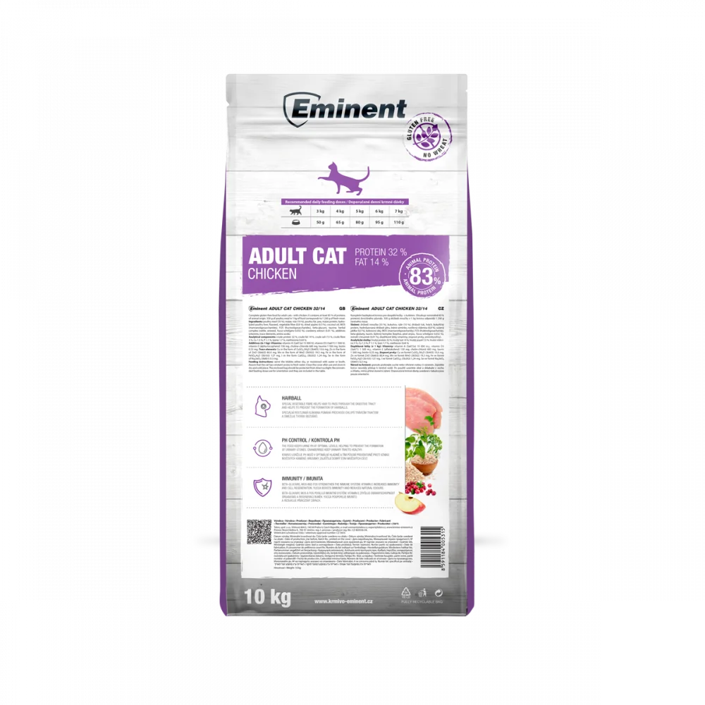 Eminent Cat Adult Chicken High Premium 10 kg