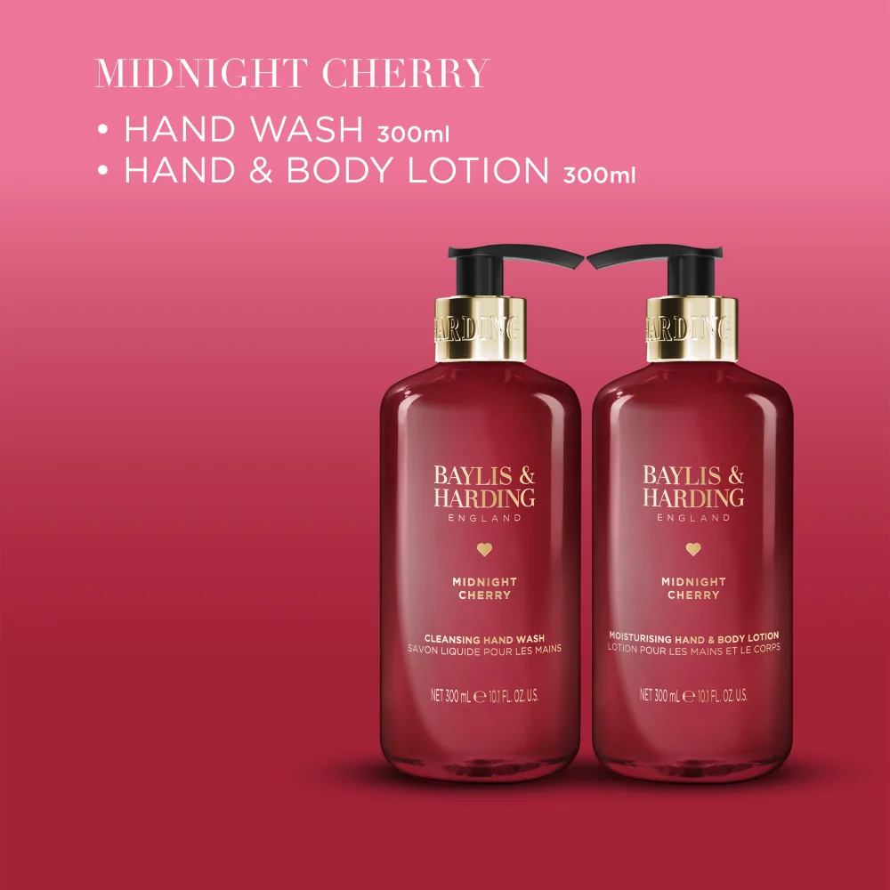 Baylis & Harding Sada péče o ruce Midnight Cherry 2x300 ml