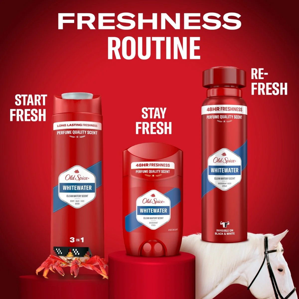 Old Spice Whitewater Pánský deodorant ve spreji 2x150 ml