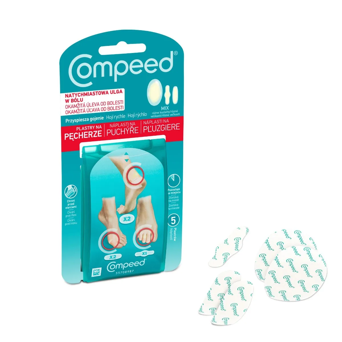 Compeed Náplasti na puchýře mix 5 ks