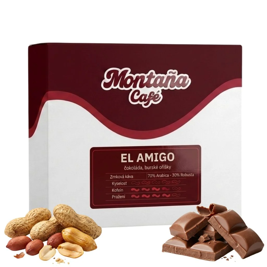 Montaña Café El Amigo zrnková káva 250 g
