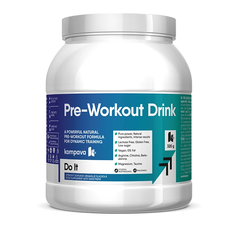 KOMPAVA Pre-Workout Drink 320 g/20 dávek,