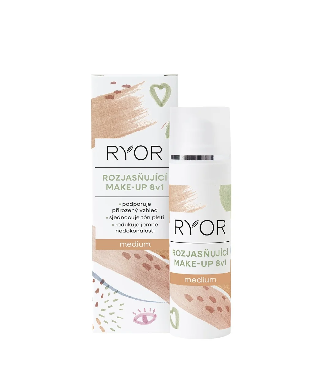 Ryor Rozjasňující make-up 8v1 Medium 30 ml