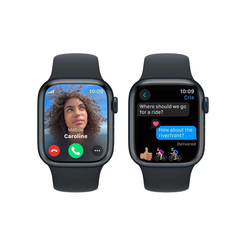 Apple Watch S9 Cellular 41 mm sport band S/M smart hodinky Midnight