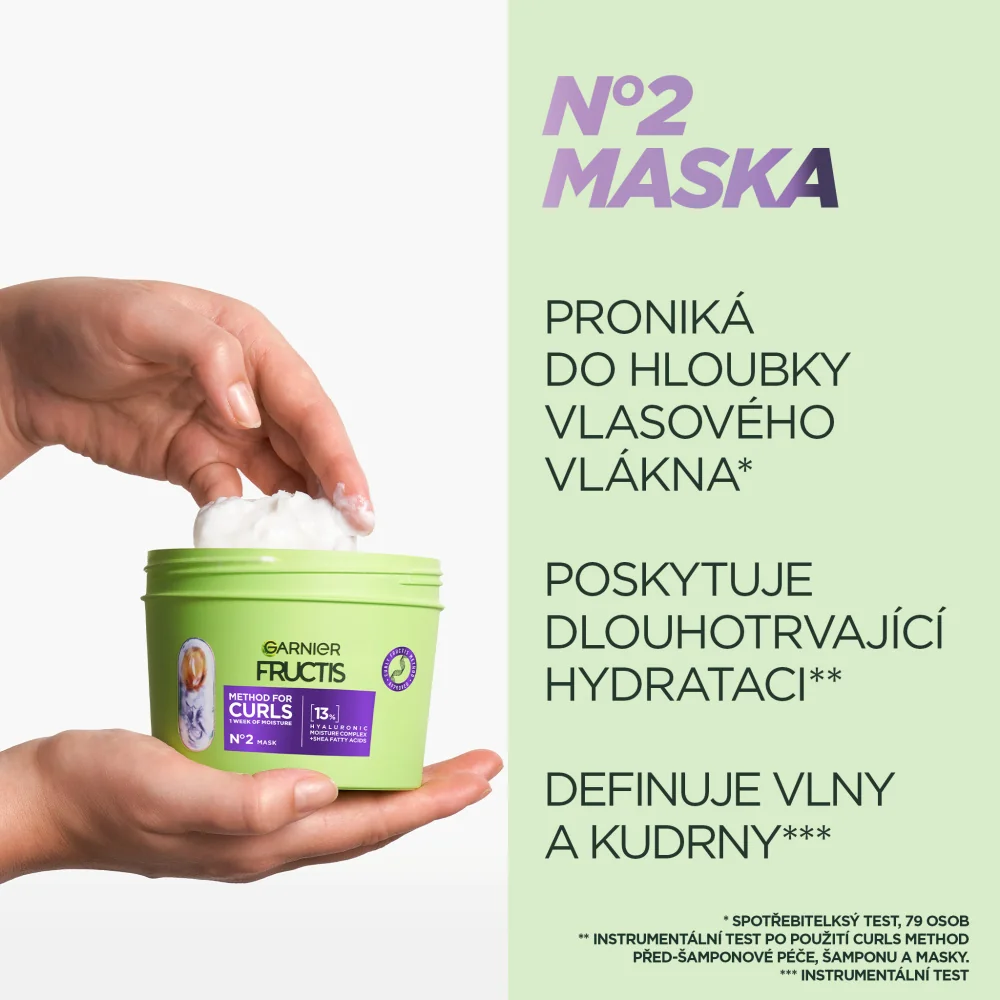 Garnier Fructis maska pro suché vlnité a kudrnaté vlasy 370 ml