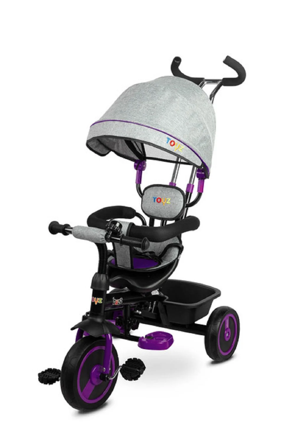 Toyz Tříkolka Buzz, šedá, fialová