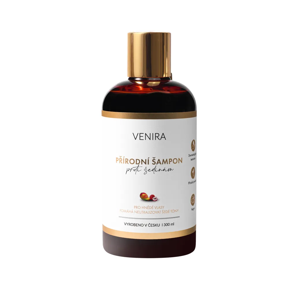 Venira Přírodní šampon proti šedinám mango a liči 300 ml