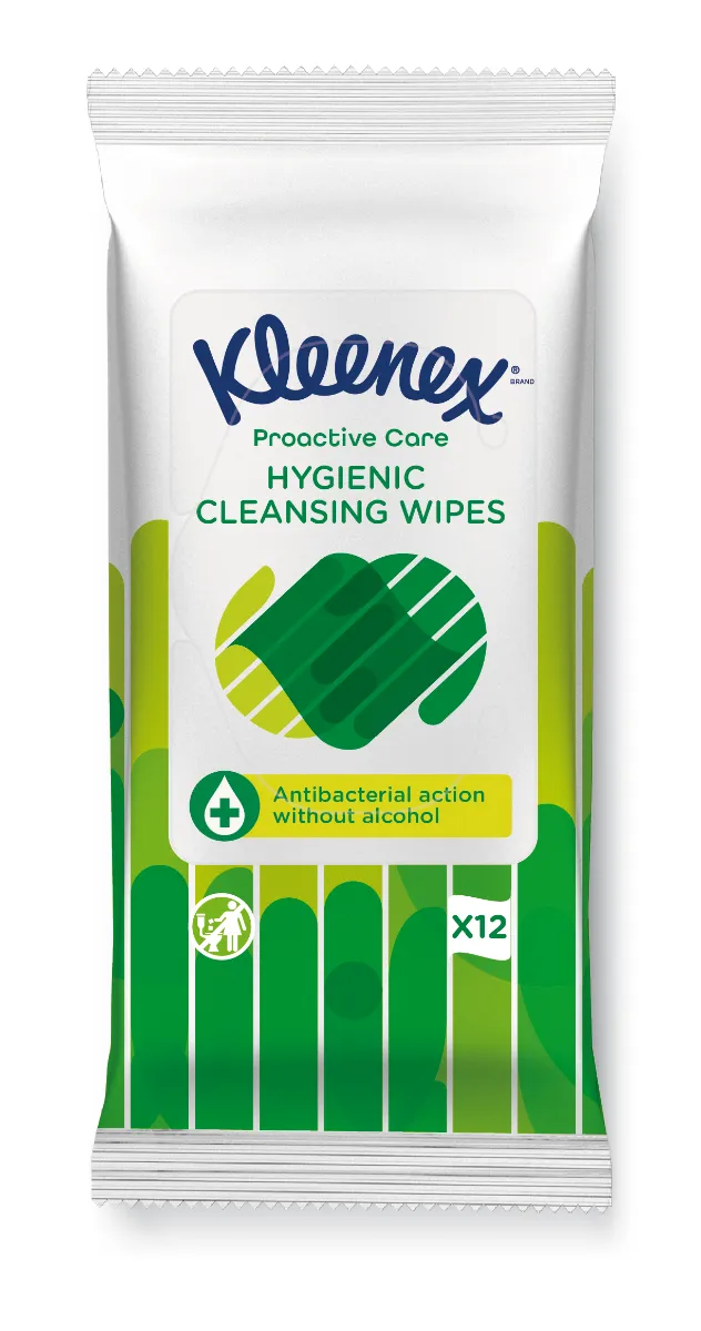 Kleenex Antibacterial Wet Wipes antibakteriální vlhčené ubrousky 12 ks