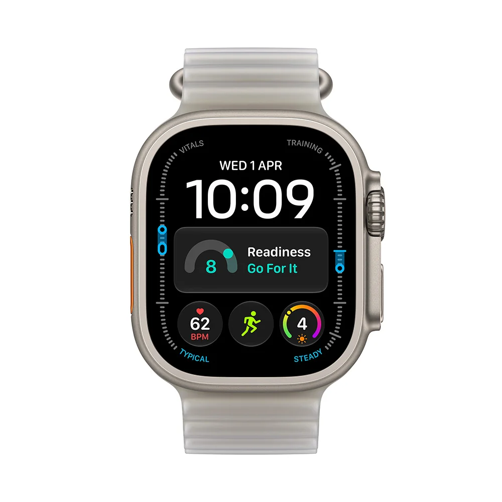 Apple Watch Ultra 4 Natural Titan, Grey Ocean chytré hodinky