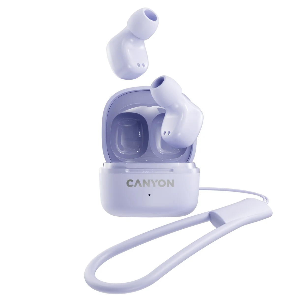 Canyon ONGO 4 MINI TWS BT sluchátka s mikrofonem fialové