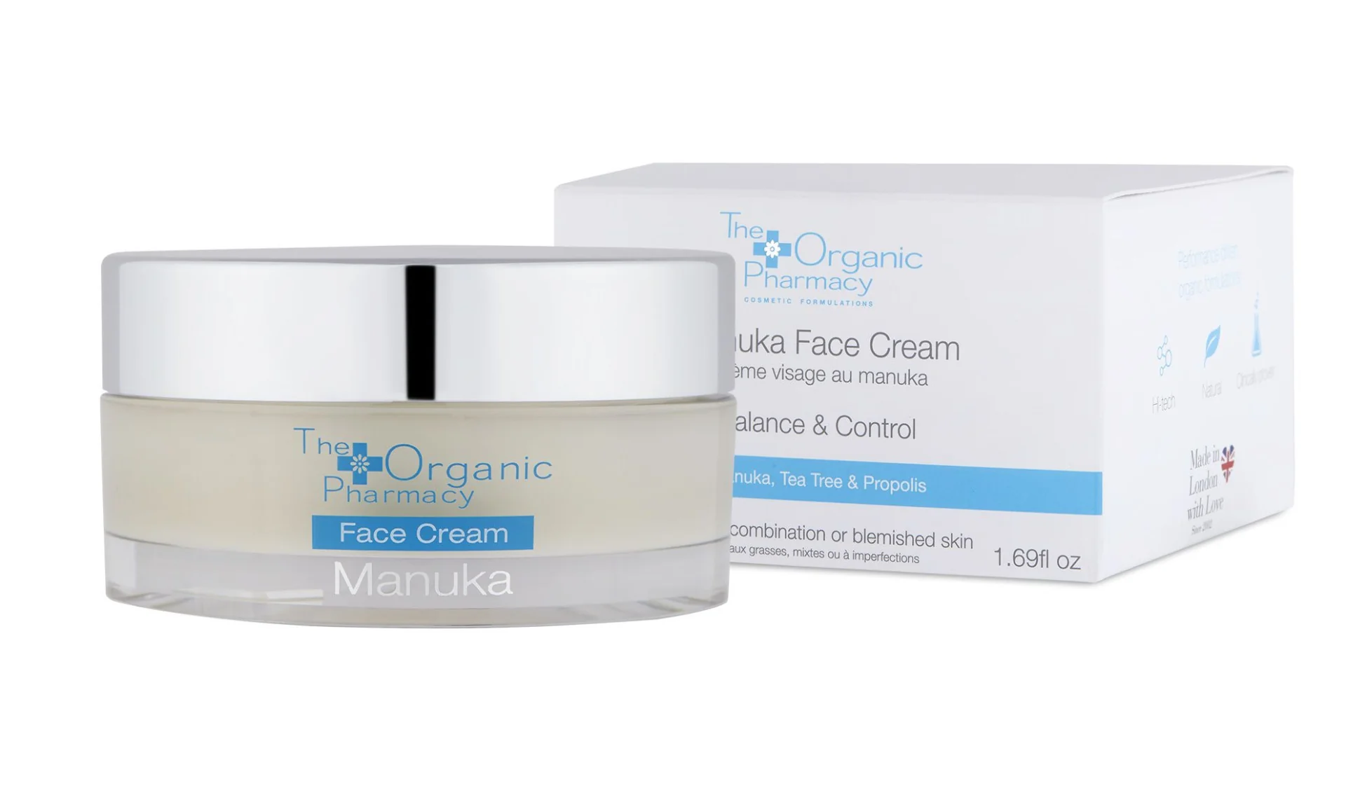 The Organic Pharmacy Manuka Face Cream denní krém pro problematickou pokožku 50 ml