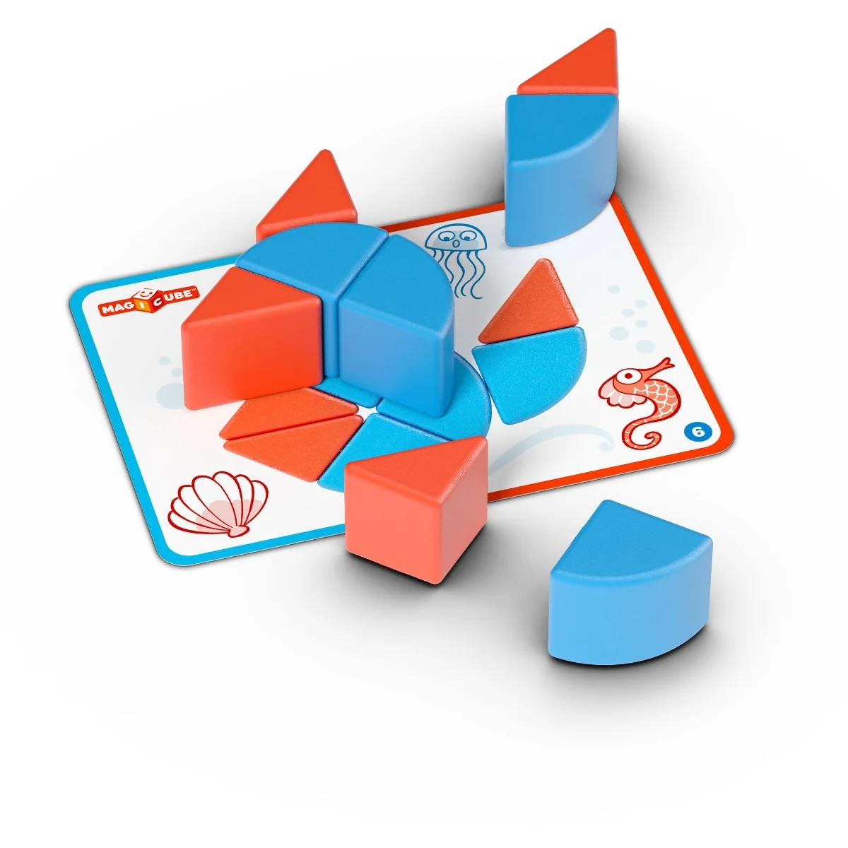 Geomag Magicube Blocks&Cards magnetická stavebnice 16 dílků