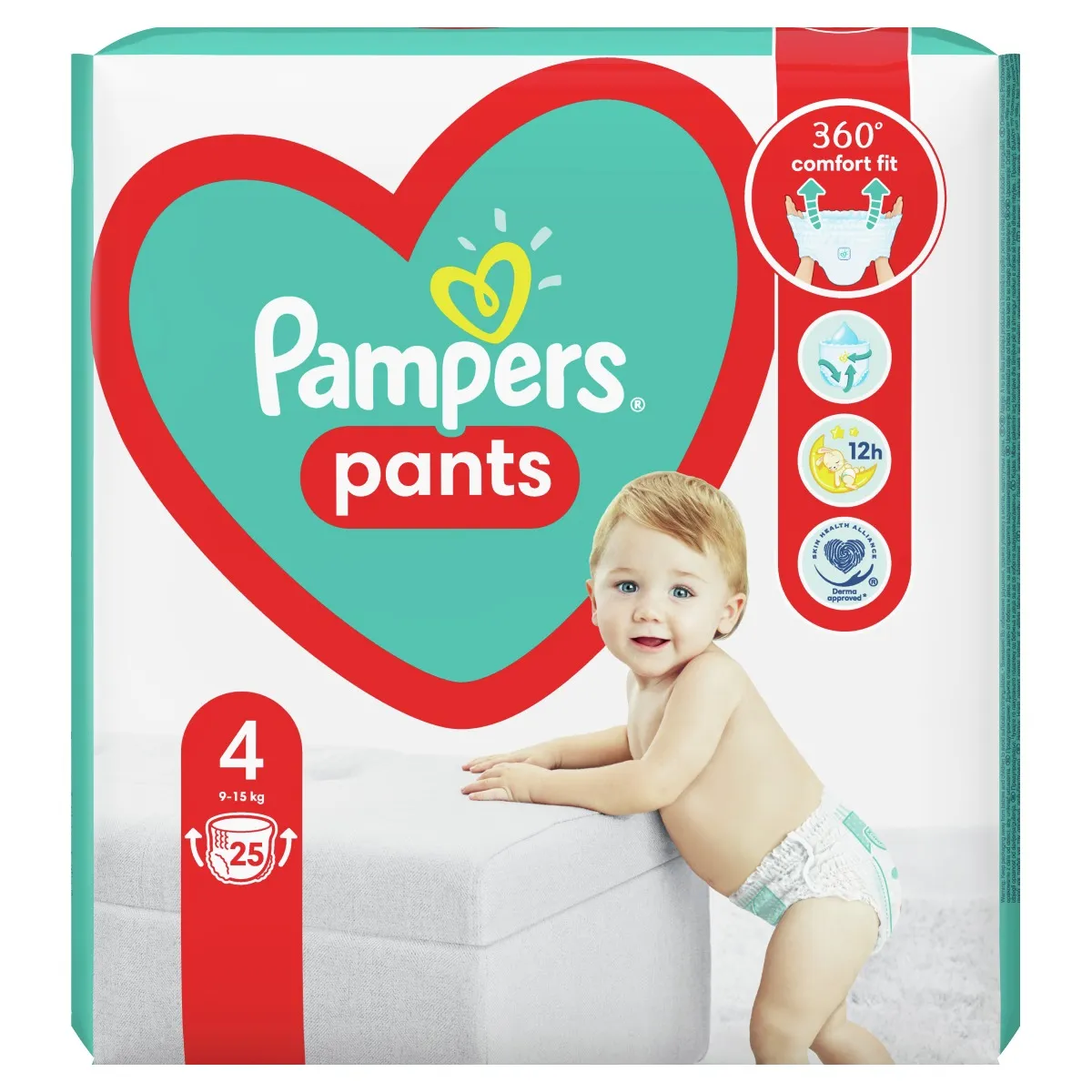 Pampers Pants vel. 4 9-15 kg plenkové kalhotky 25 ks