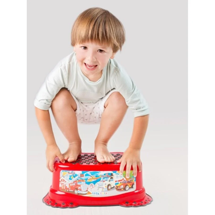 Tega Baby Stolička, schůdek s protiskluzovou funkcí Eco Duha, granát