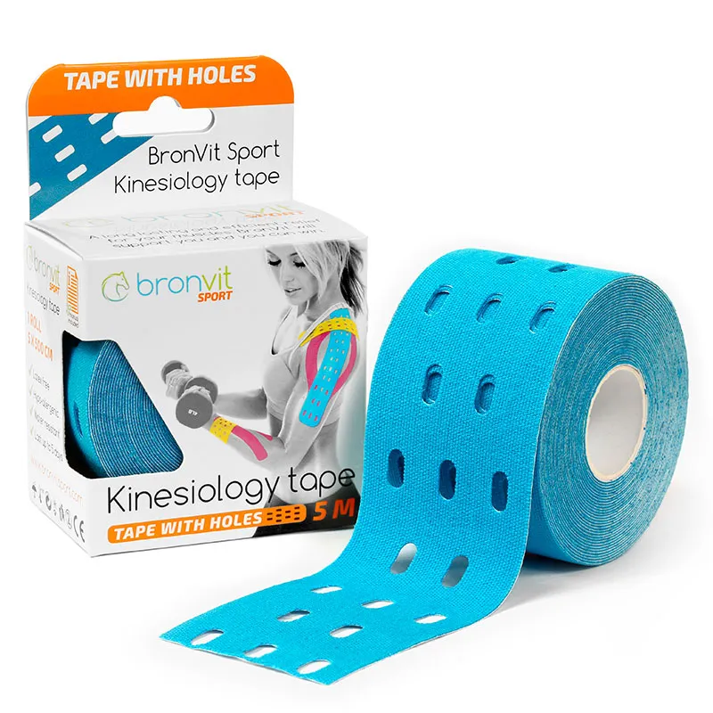 BronVit Sport Kinesio Tape děrovaný 5 cm x 5 m