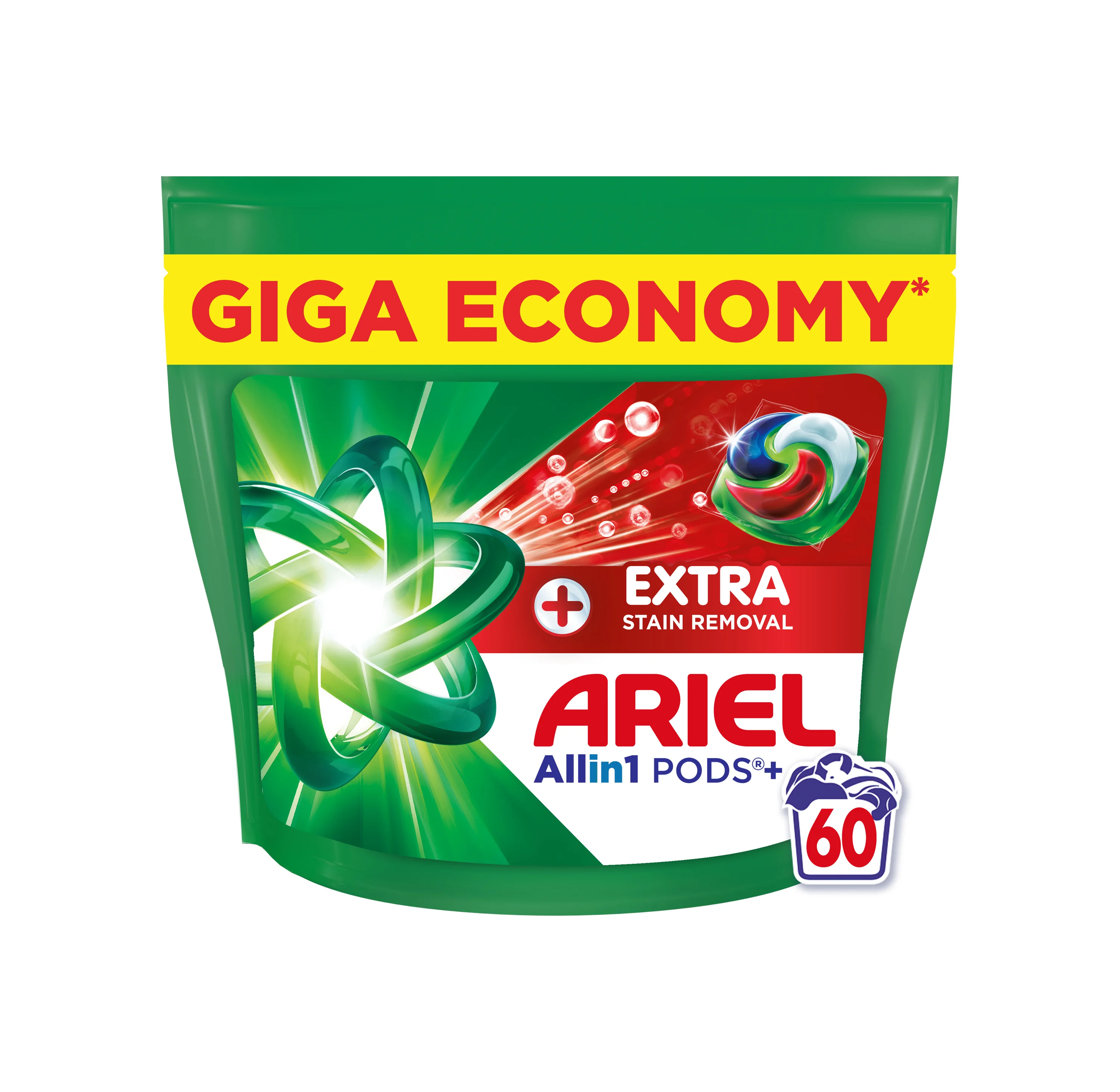 Ariel Extra Clean Allin1 kapsle na praní 60 ks