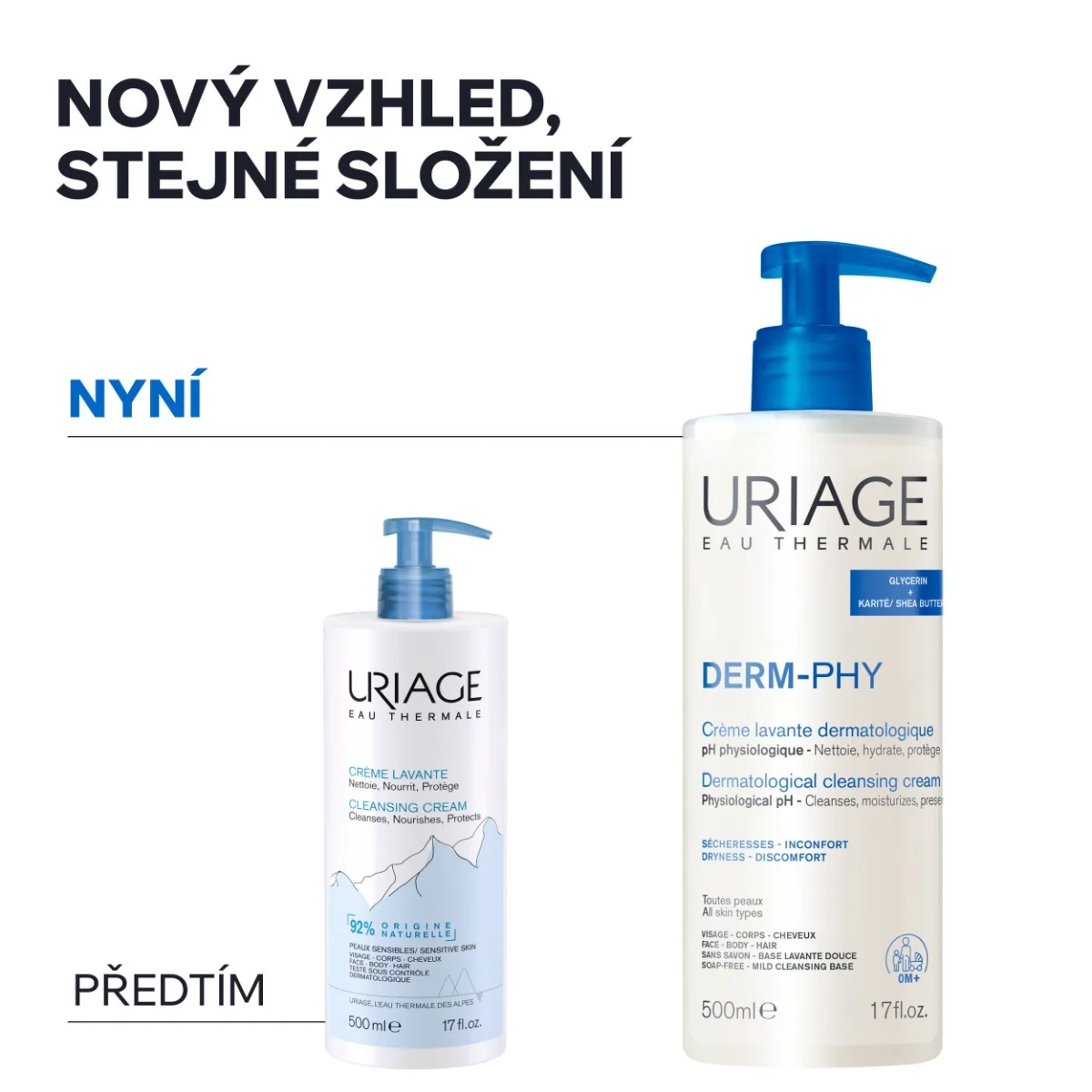 Uriage DERM-PHY Čisticí krém 500 ml