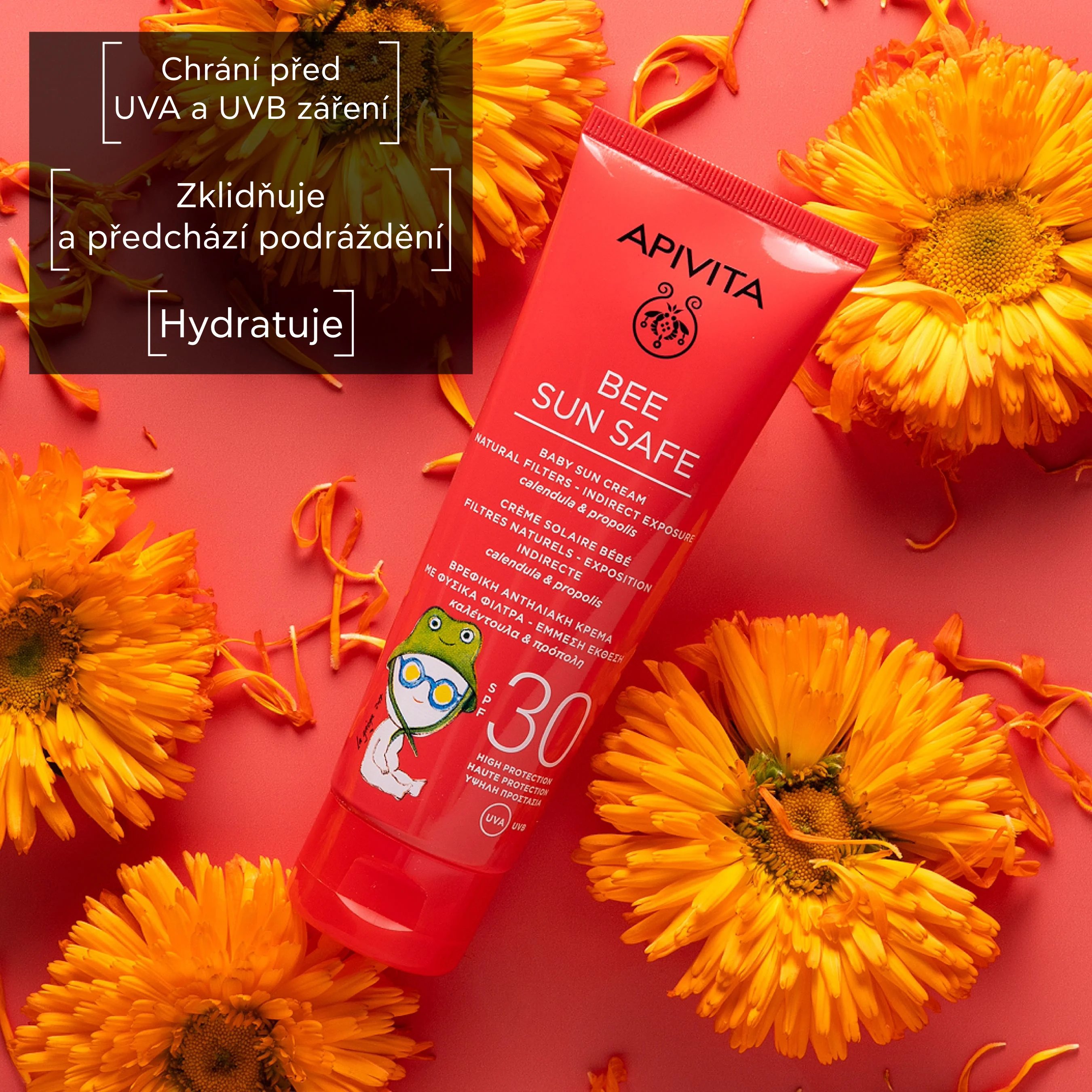 APIVITA Bee Sun Safe Baby Sun Cream SPF30 dětský ochranný krém 100 ml