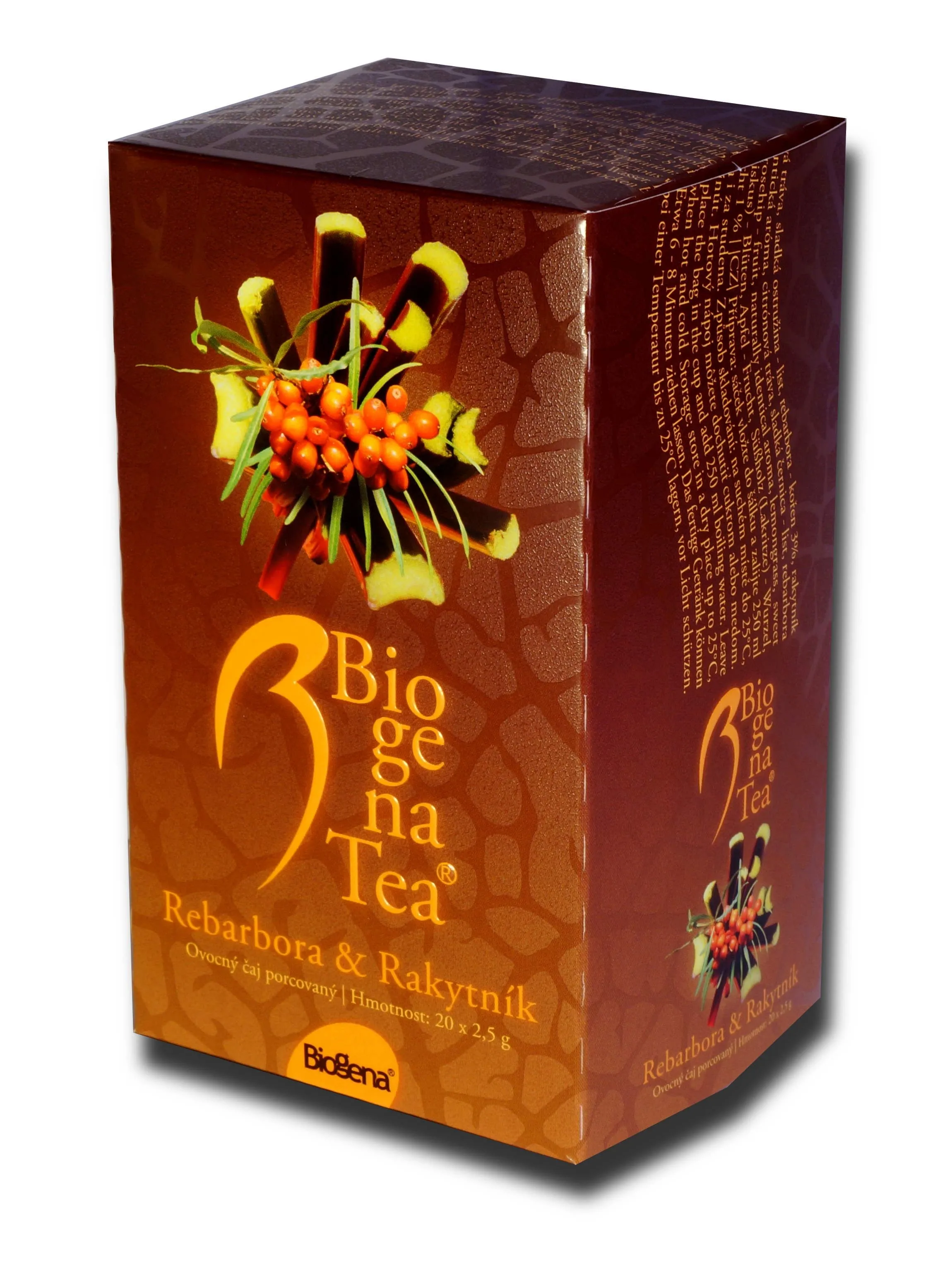 Biogena Tea Rebarbora + Rakytník 20 x 2,5 g