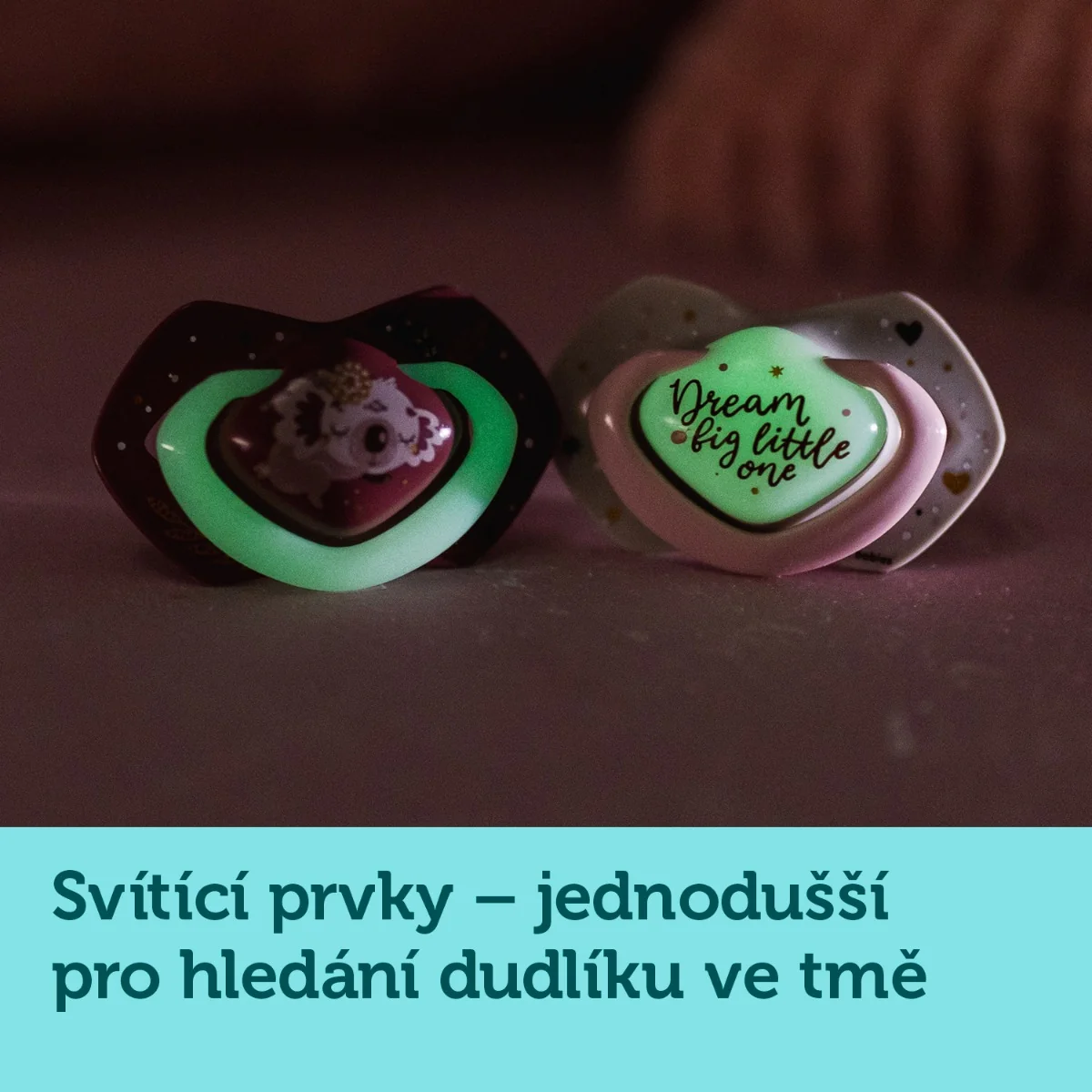 Canpol babies Set symetrických silikonových dudlíků 6-18m SLEEPY KOALA 2 ks růžový