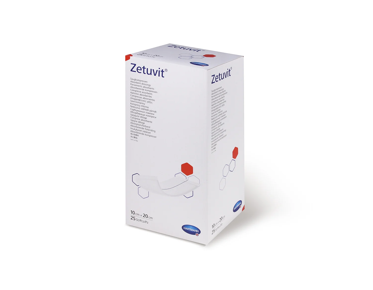 Zetuvit Sterilní kompresy 10 x 20 cm 25 ks