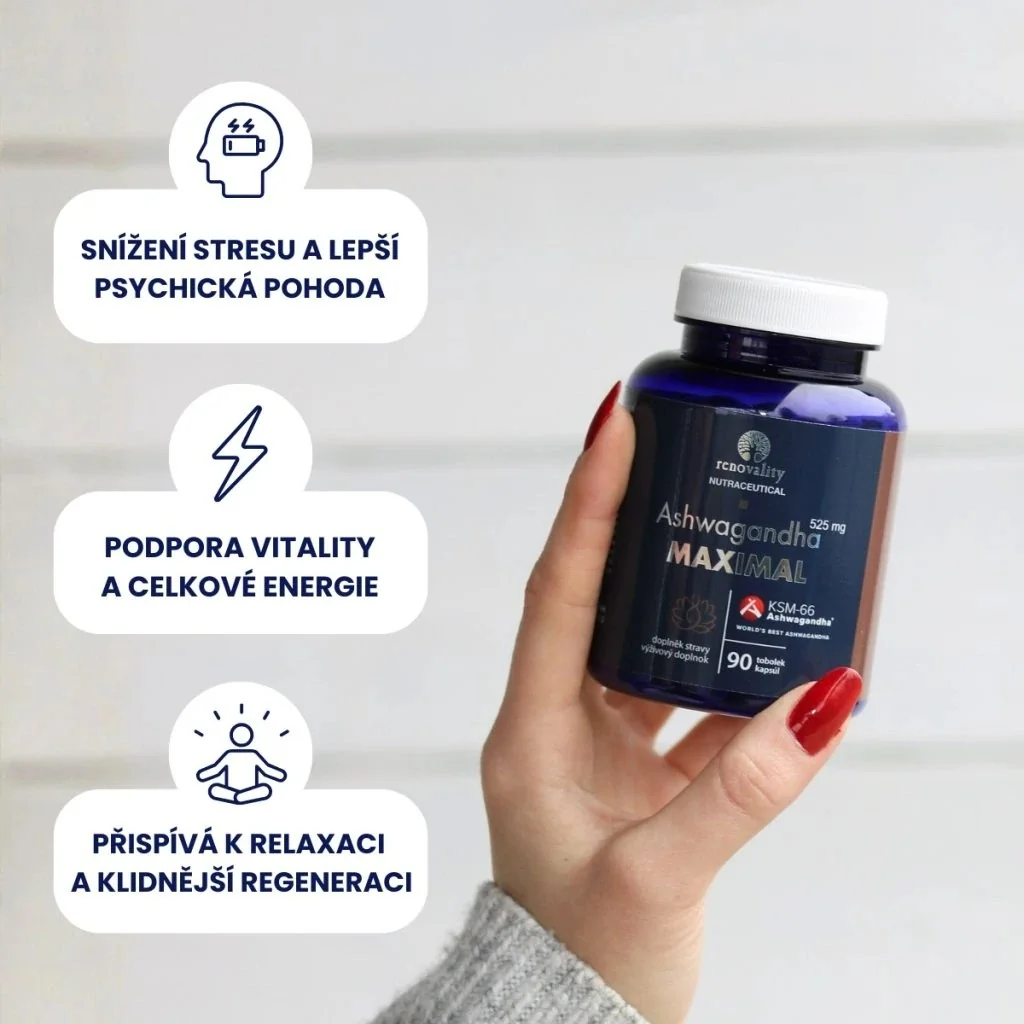 Renovality Ashwagandha MAXIMAL 525 mg KSM-66 90 tobolek