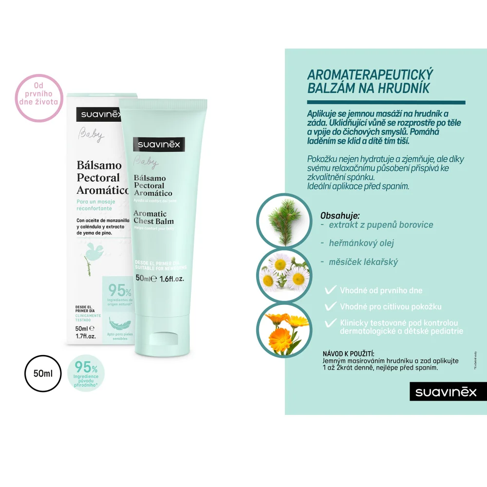 Suavinex Balzám pro uvolnění hlenů 50 ml
