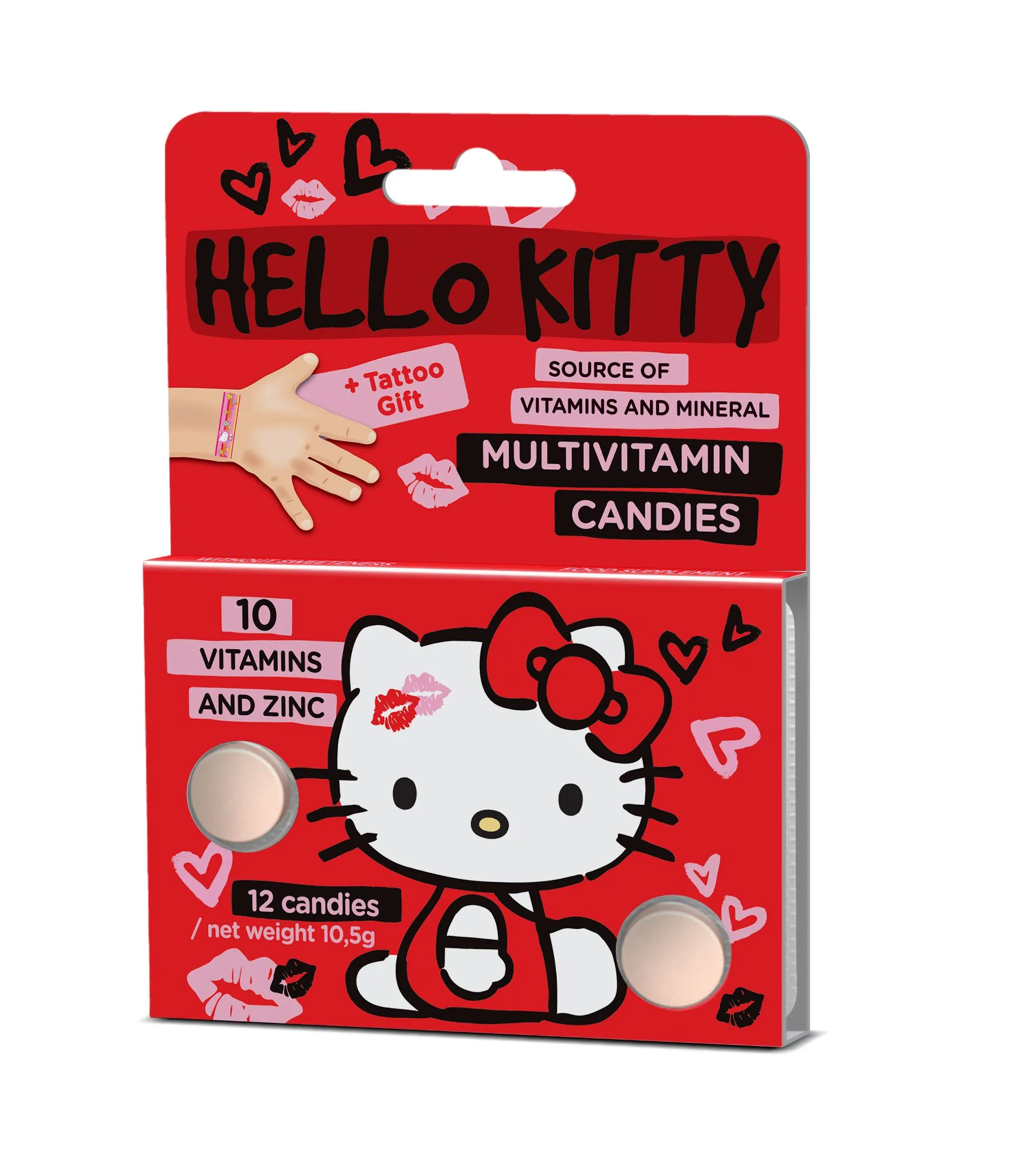 Vieste Multivitamin Hello Kitty box 12x12 tablet + tetování