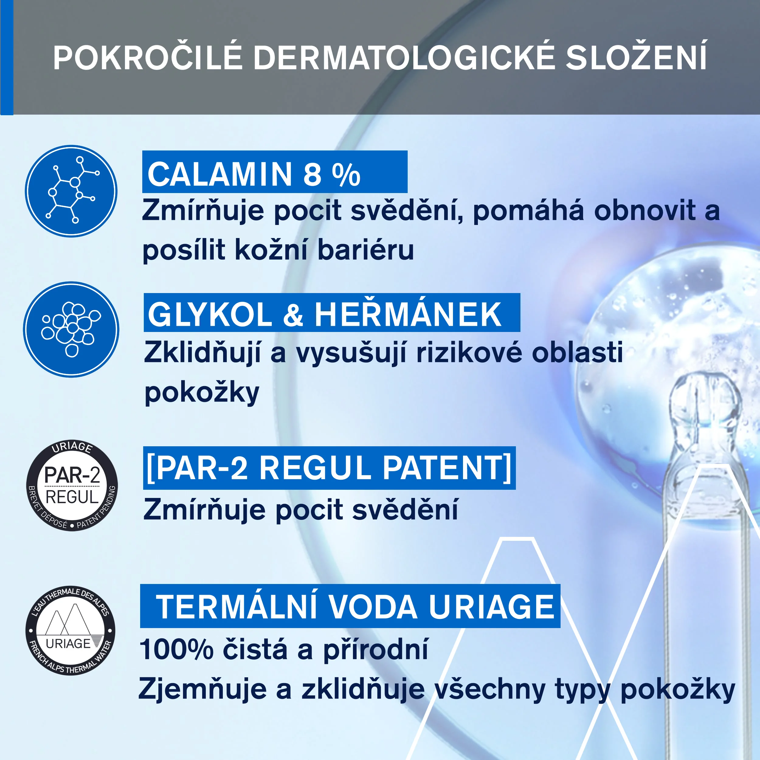 Uriage Pruriced Chladivý zklidňující gel 100 ml
