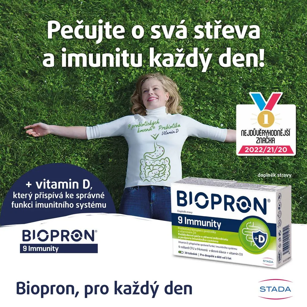 Biopron 9 Immunity s vitaminem D3 30 tobolek