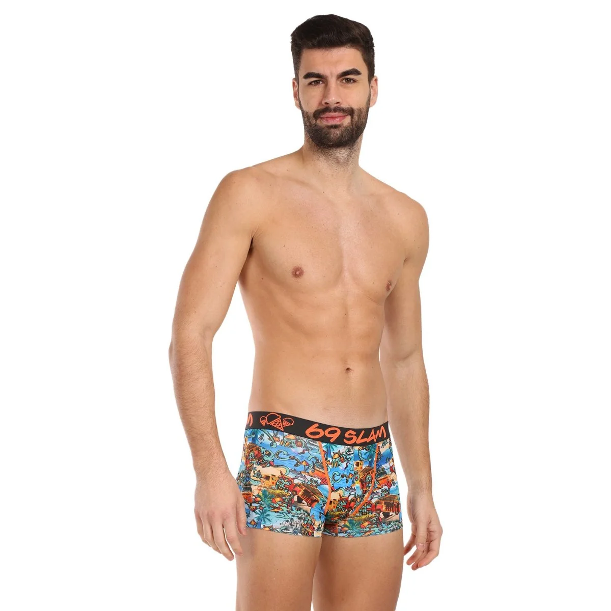 69SLAM Pánské boxerky hip beach bugger mason (MSYBHG-PO) M