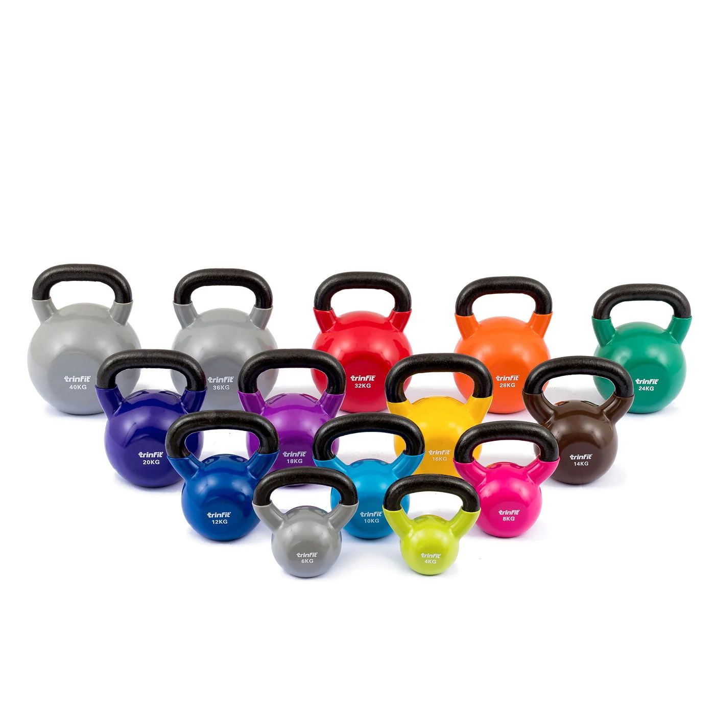 TRINFIT Kettlebell kovový vinyl varianta 6 kg