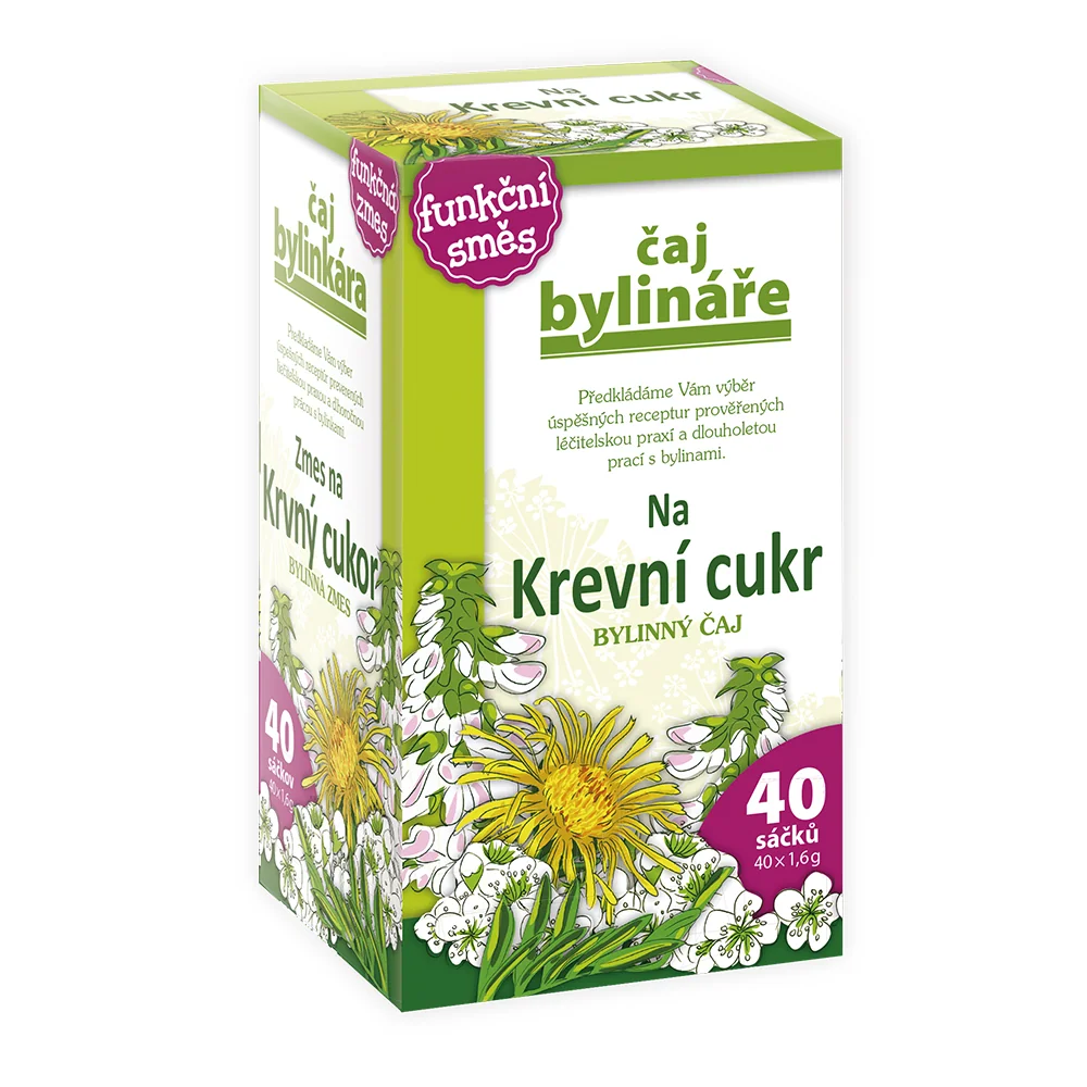 Čaj bylináře Na krevní cukr nálevové sáčky 40x1,6 g