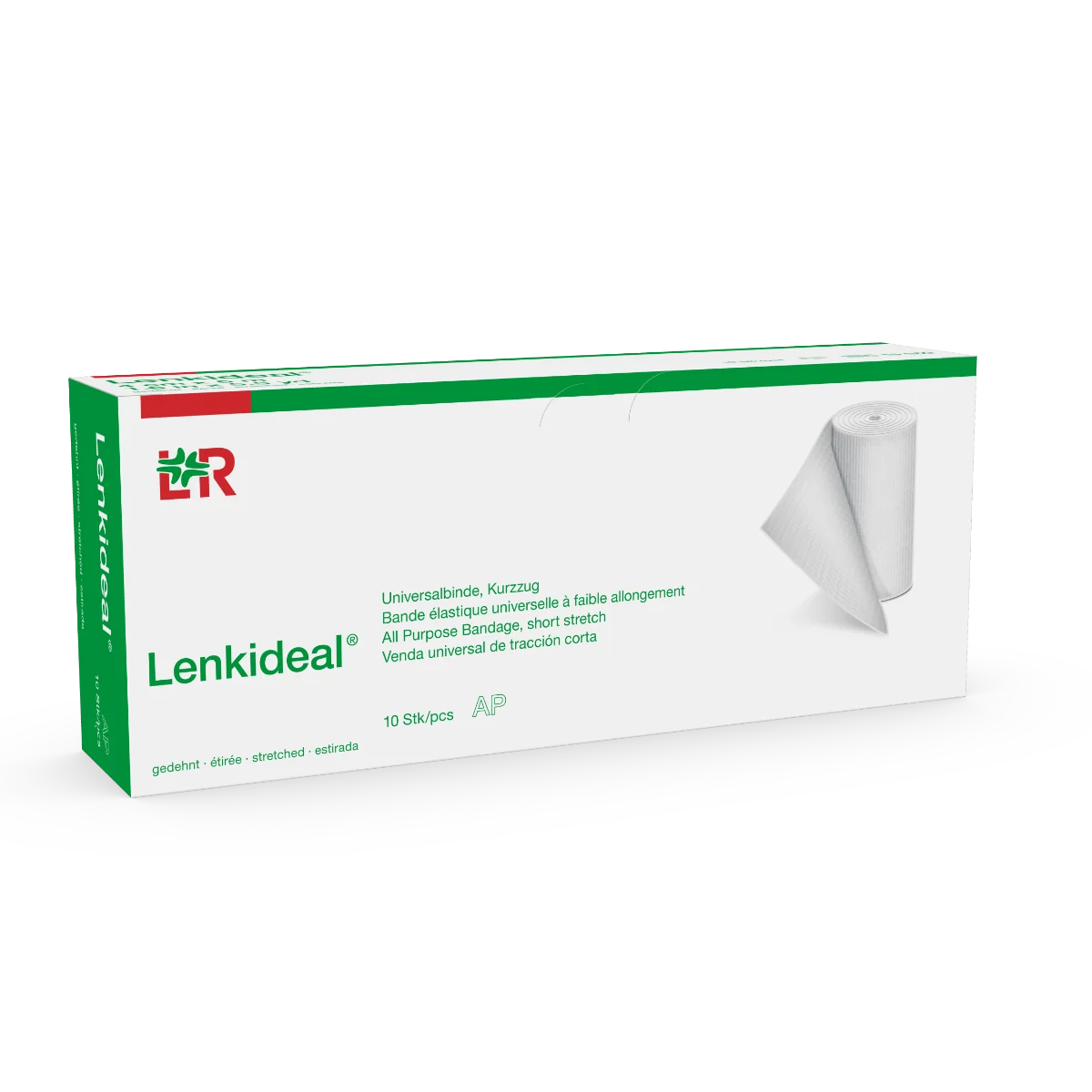 Lenkideal Elastické obinadlo 10 cm x 5 m krátký tah 1 ks