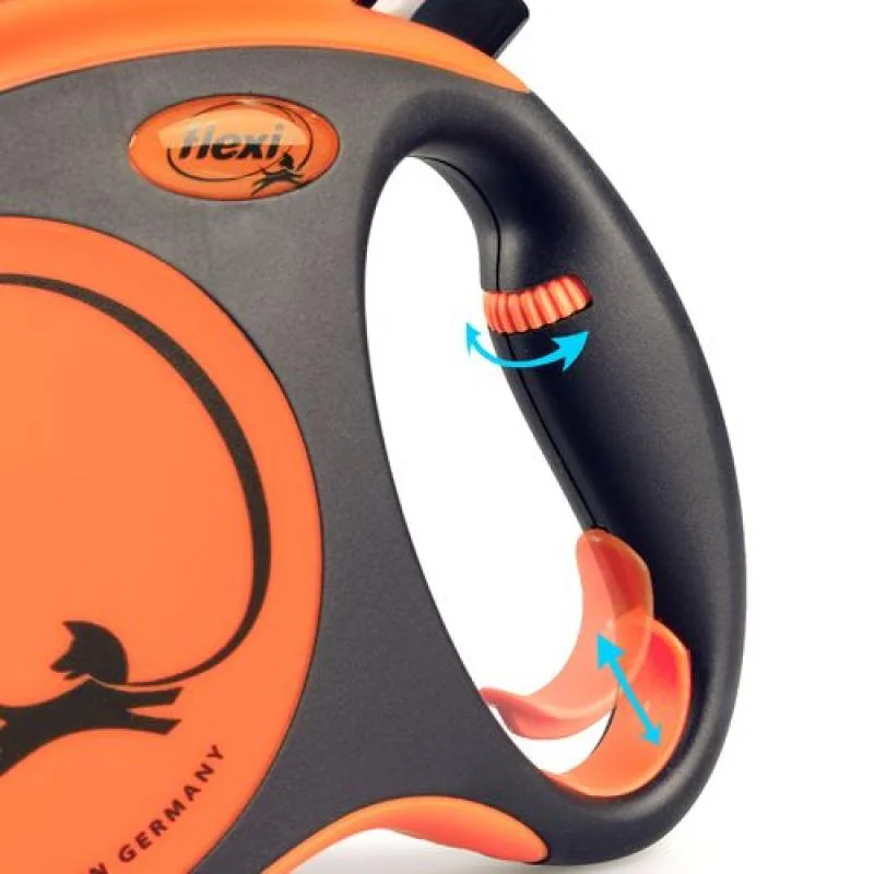 Flexi Vodítko Xtreme páska L oranžové 8m