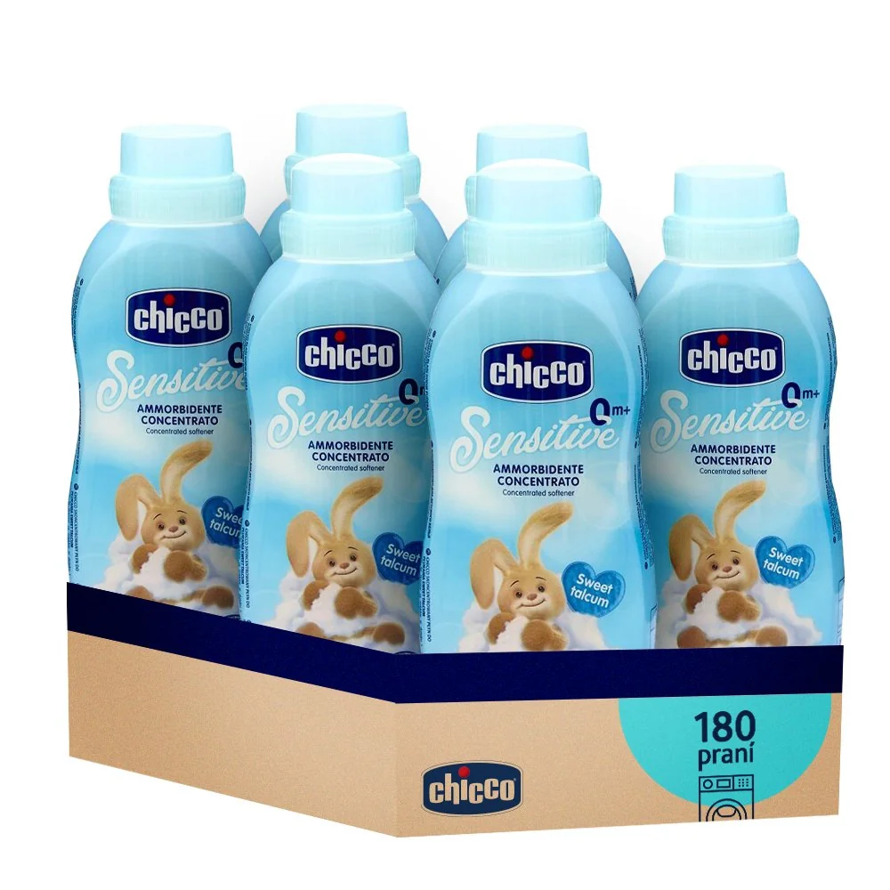 Chicco 6x Aviváž koncentrovaná Sladký Pudr 750 ml (6x30 praní)