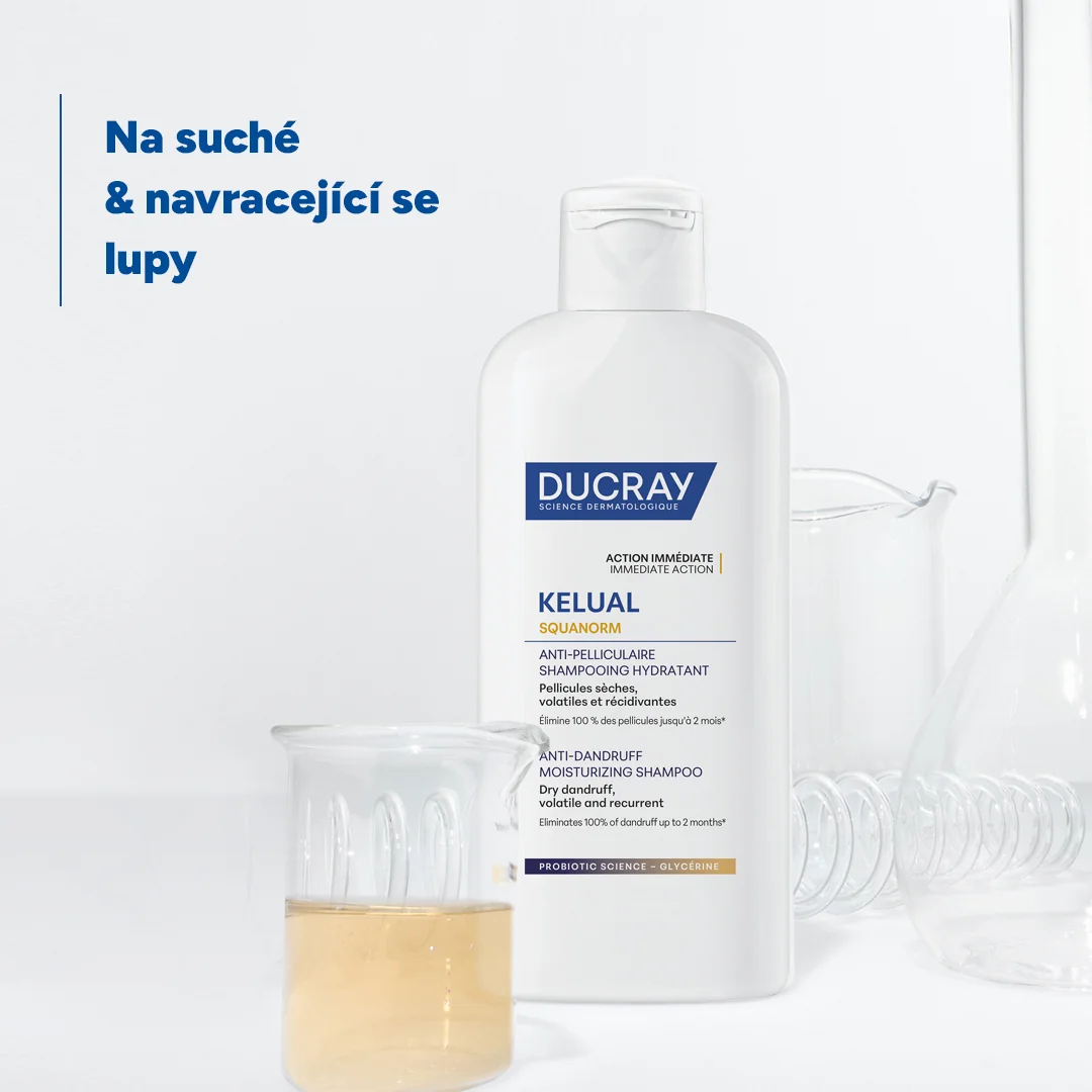 Ducray Kelual Squanorm Šampon hydratační na suché lupy 400 ml