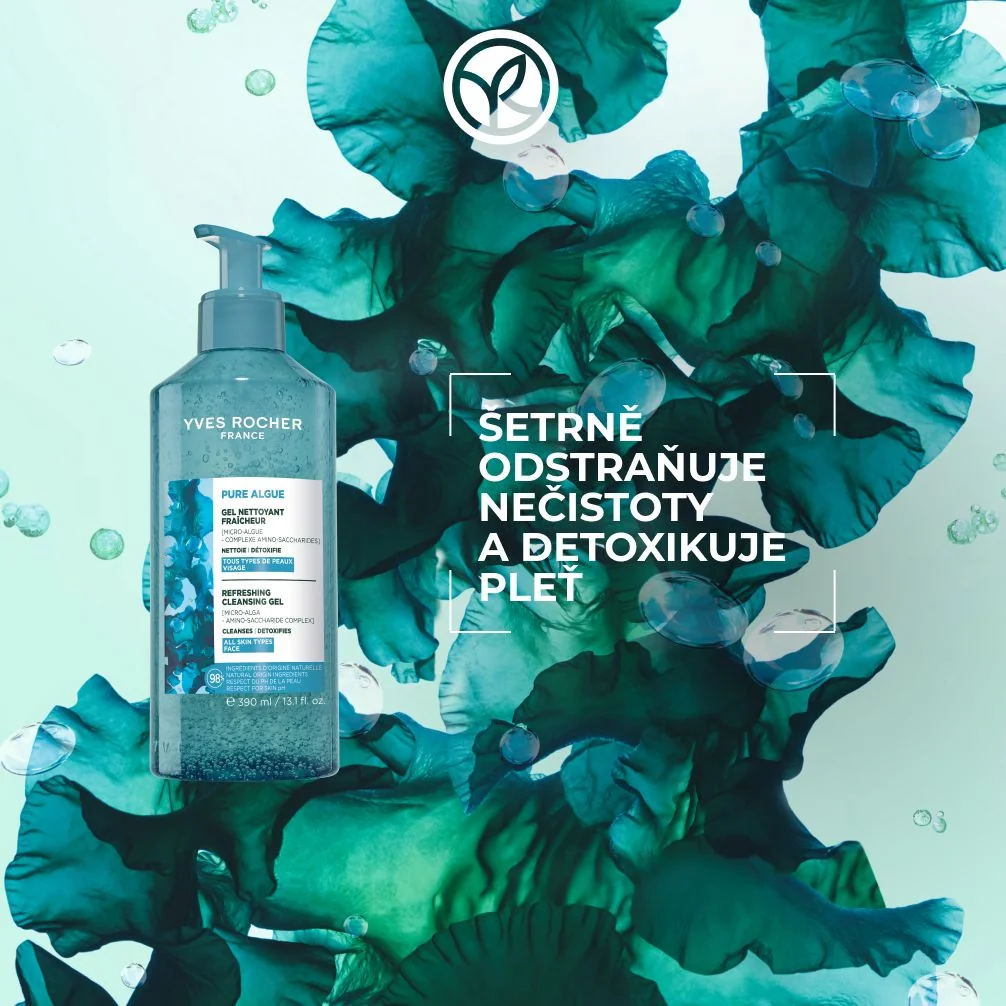 Yves Rocher Pure Algue Svěží čisticí gel 390 ml