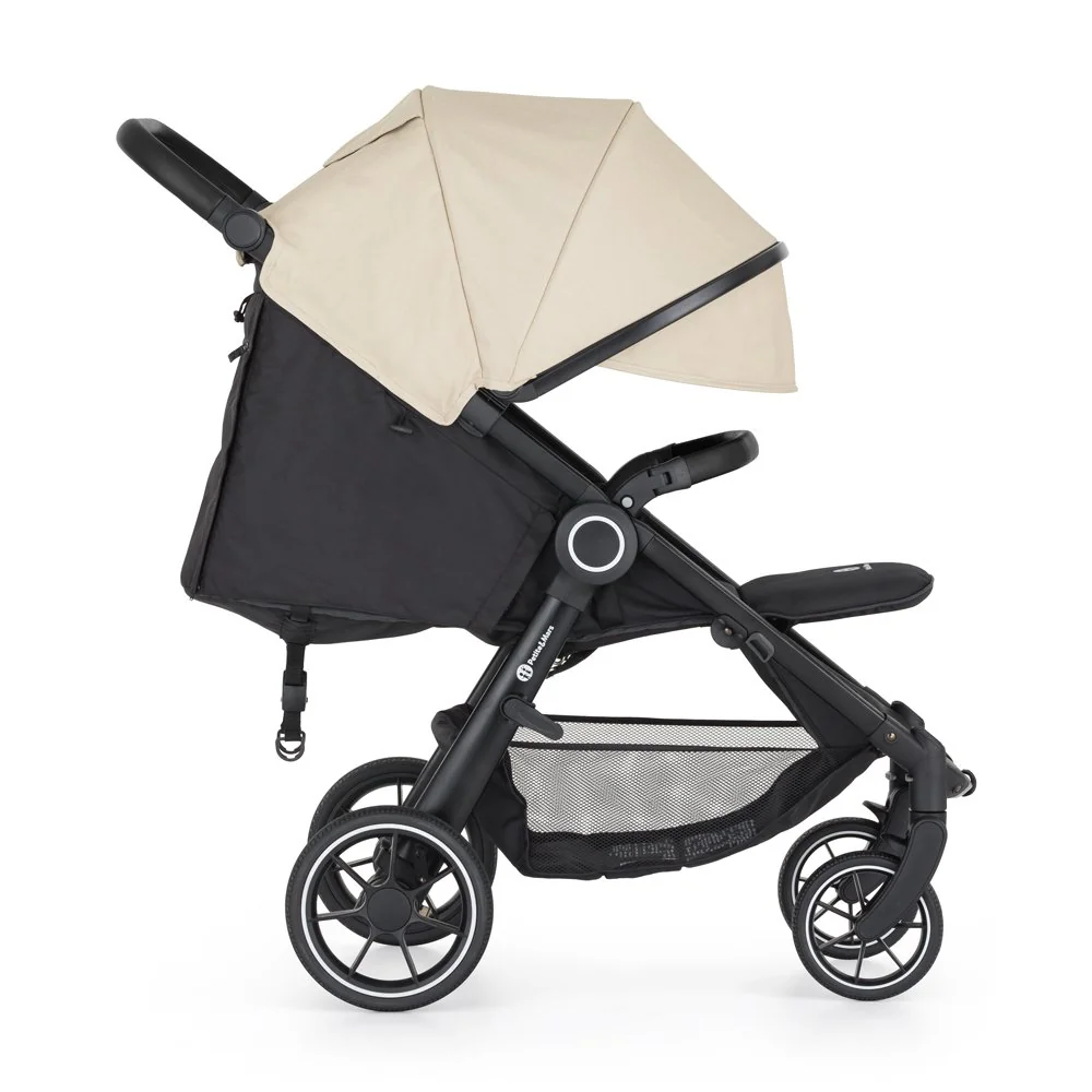 Petite&Mars Kočárek Street+ RWS Black Sahara Beige
