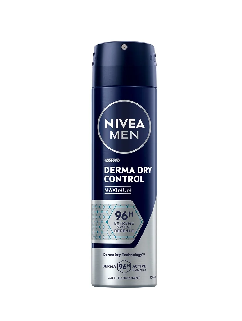 Nivea MEN Derma Dry Control antiperspirant sprej 150 ml