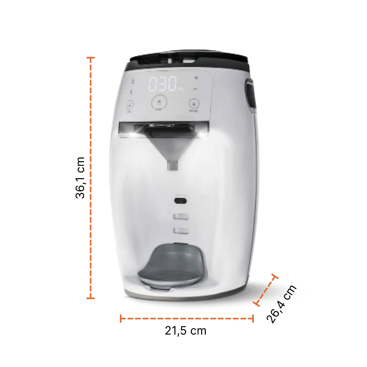Zopa Přístroj na přípravu kojeneckého mléka Babyccino, White
