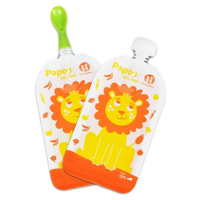 Petite&Mars Kapsička na jídlo Papoo Lev 6x150 ml