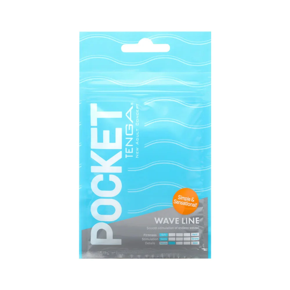 TENGA Jednorázový masturbátor Pocket (7 cm), tyrkysový