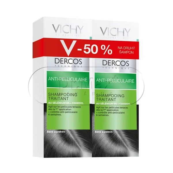 VICHY Dercos šampon proti lupům na normální až mastné vlasy DUO 2x200ml