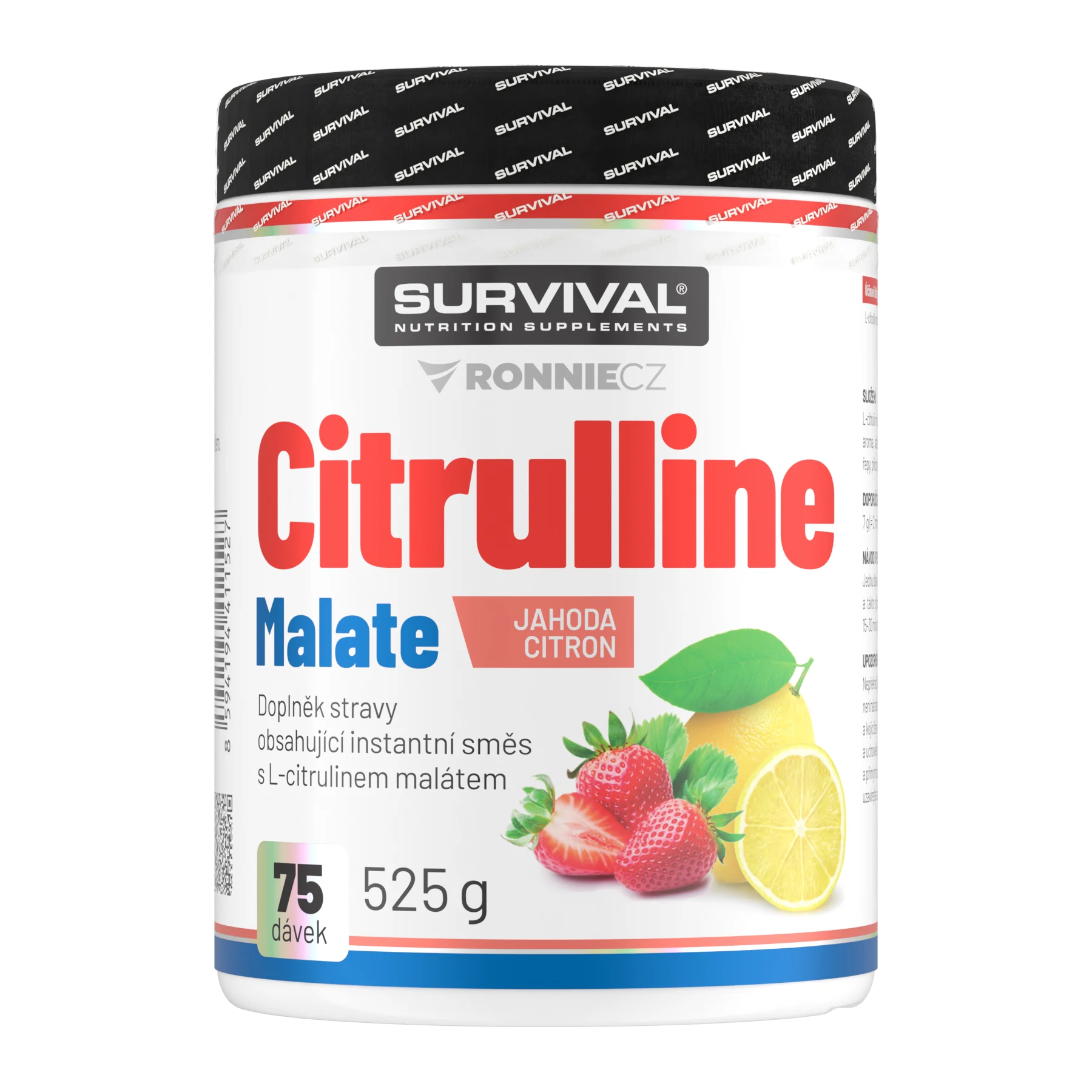 Survival Citrulline Malate 525 g jahoda-citron