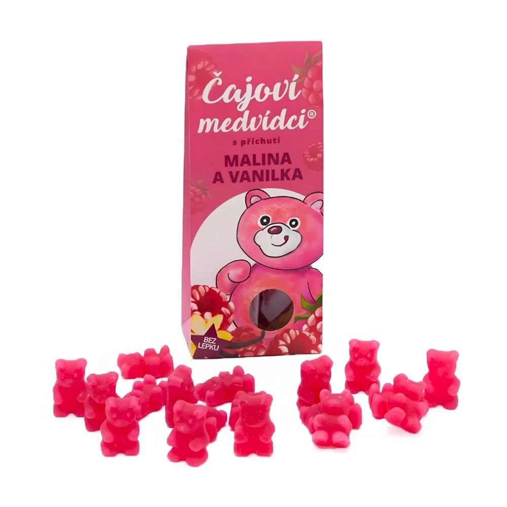 LIPOO Čajoví medvídci malina a vanilka 50 g